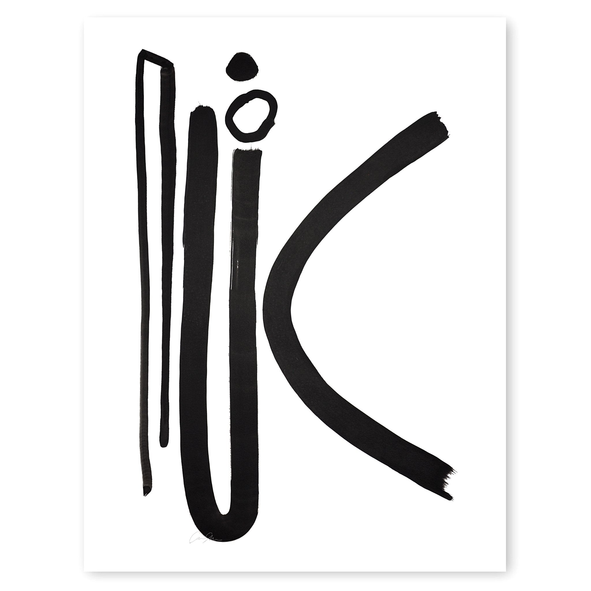 calligraphy letter k